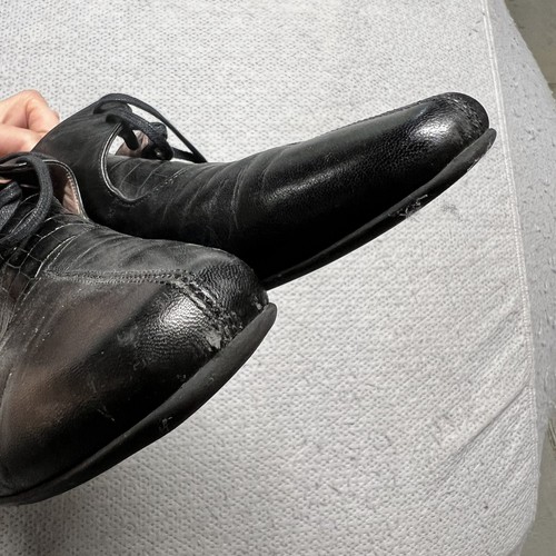 Beautifeel Women's Jennifer Pump Size 41 10 Black Leather Heel Shootie Lace Up - Picture 5 of 7