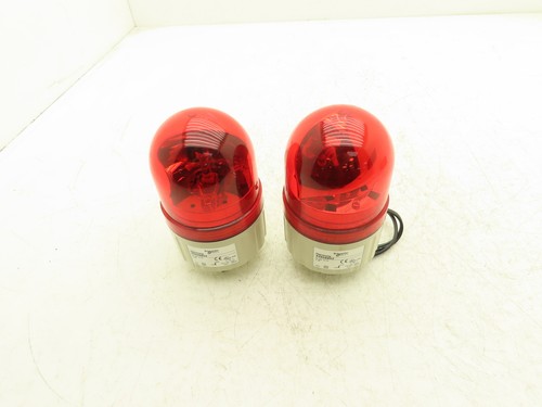 Schneider Electric XVR08B04 Harmony Rotating Beacon Light Red 24V AC/DC Lot of 2 - Picture 7 of 8