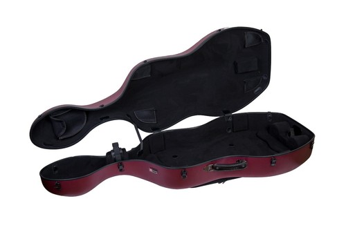 Crossrock Poly Carbon Composite Cello Case, 1/2 Size Cello with backpack &wheels - Picture 52 of 54