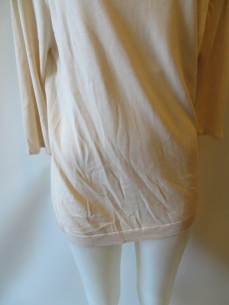 WOMENS SALON Z CREAM SILK KNIT TOP SIZE 1X - image 3