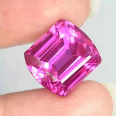 Flawless 20.05 Ct+ Natural Beautiful Mogok Pink Ruby Fancy Cut Loose Gemstone AA