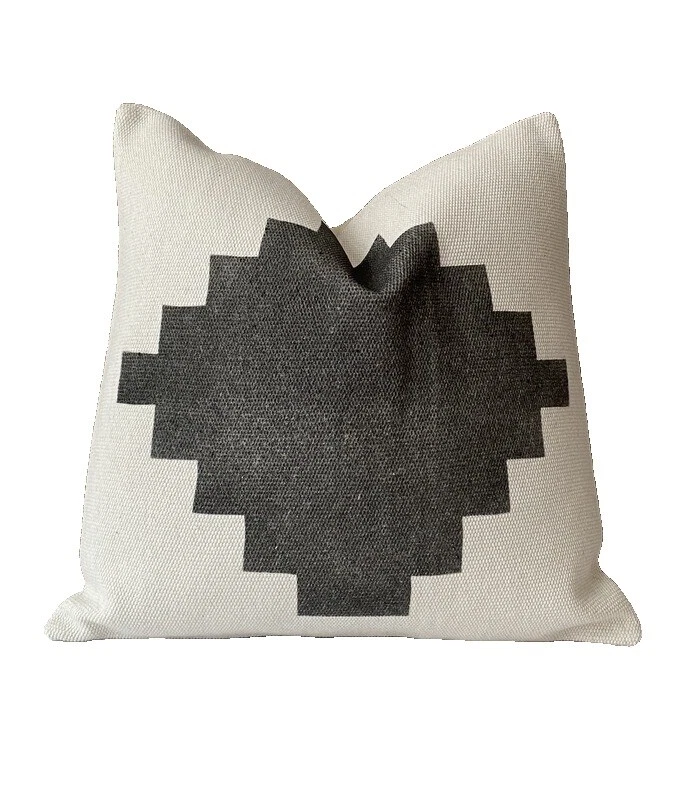 Decoración del hogar Negro Pillow Décor Flores Almohadas