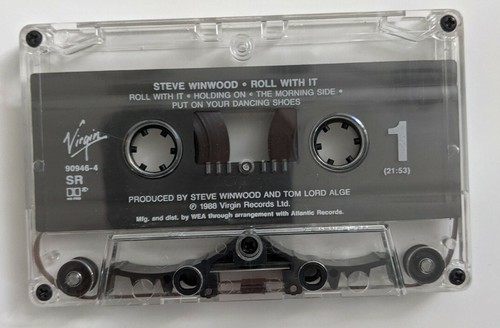 Steve Winwood - Roll With It Cassette Tape, 1988, Pre-Owned - Picture 3 of 4