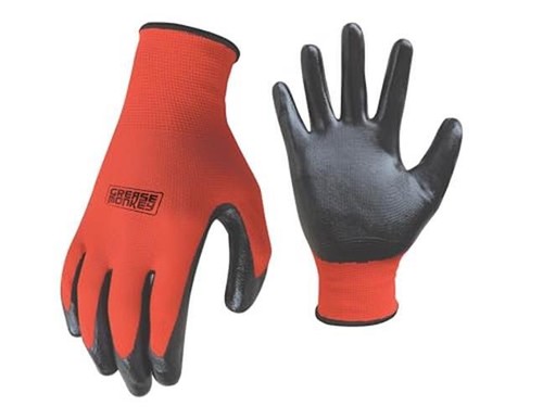 Grease Monkey General Purpose Nitrile Coated Work  Assorted Sizes , Styles 
