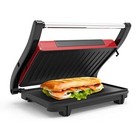 Panini Press Breakfast Sandwich Maker Nonstick Plates For Burgers Grilled Cheese