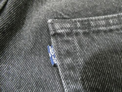 Levi's 501 Made and Crafted Men's Black Denim Jeans Blue Tab Levi's 501 Made and Crafted Men's Black Denim Jeans Blue Tab