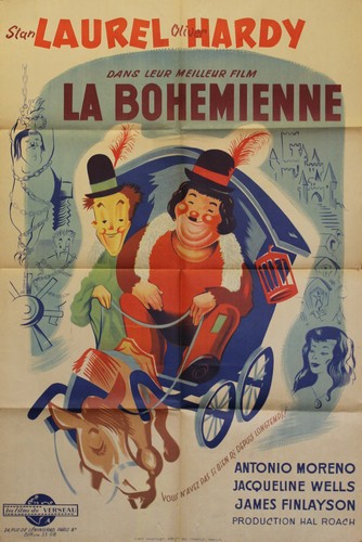 "LA BOHÉMIENNE (THE BOHEMIAN GIRL)" Affiche ressortie (LAUREL et HARDY) 80x120cm
