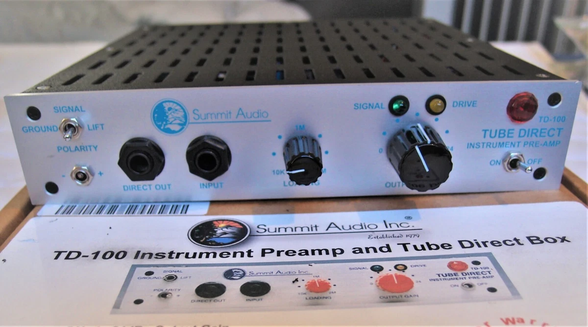 SUMMIT AUDIO TD-100 INSTRUMENT PREAMP / DIRECT BOX