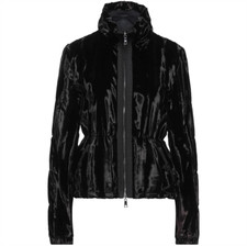 Emporio Armani Reversible Jacket Faux Fur Black Womens Coat Size 42 - Rp £530.00
