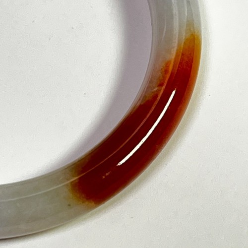 53.5mm ID Natural 100% Lavender and Red Jadeite Jade Bangle Bracelet CERTIFIED - Picture 6 of 23