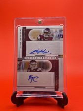 2021 Panini National Treasures  Kylin Hill / K.J. Costello  Dual Signatures #/99