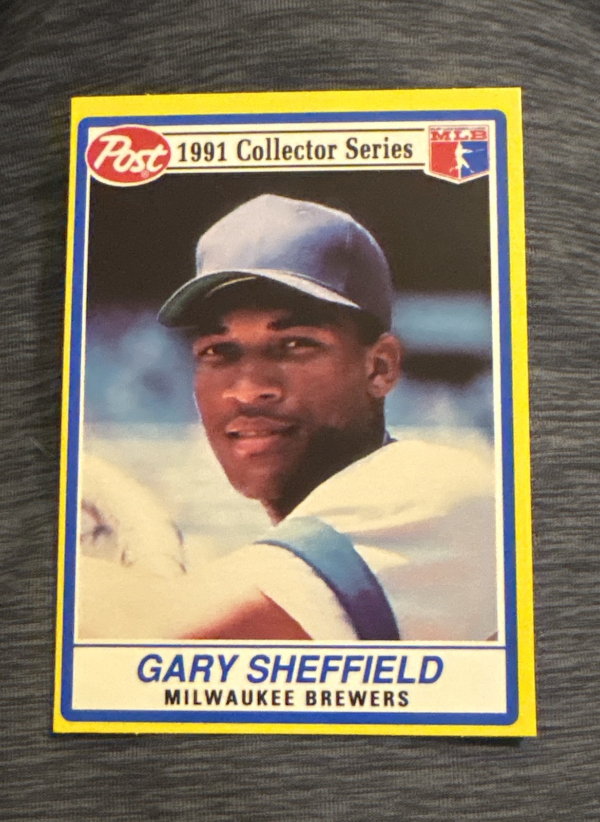 1991 Post Baseball Card- Gary Sheffield #15 Milwaukee Brewers