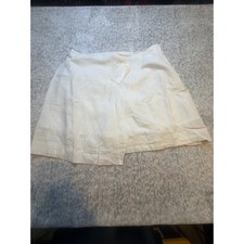 A New Day White Linen Blend Wrap Skirt Size 10 NWT