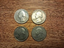 United States Quarter Dollar 4 Coins 1977 1990 1991 1994 United States of America