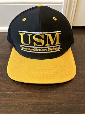 VTG 90s USM Southern Mississippi Golden Eagles The Game Bar Hat Attack Eagle