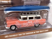 Greenlight 1/64 Chevrolet Two Ten Townsman 1955 Smokey Bear Diecast Model Car