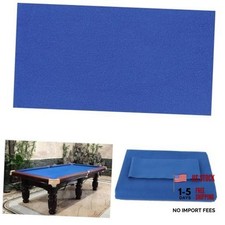 8" Pool Table Felt w/ 6 Cloth Strips, Pre Cut Billiard Table Cloth Felt 8FT-BLUE