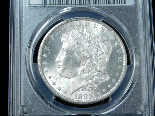 1883-CC $1 Morgan Silver Dollar - PCGS MS64 - Picture 3 of 4