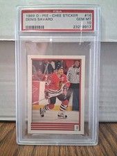 Denis Savard POP 1 PSA 10 1989 0-Pee-Chee Sticker #16 Gem MT Chicago Blackhawks