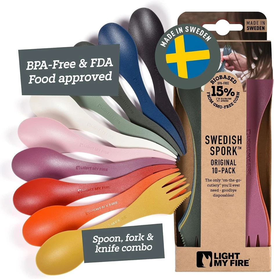 Multi-Use Spork Knife Fork Combo for Hiking & Picnic - Image 3 of 4