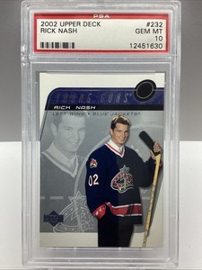 2002 UPPER DECK RICK NASH YOUNG GUNS #232 RC PSA 10 GEM MT