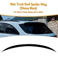 Rear Trunk Roof Spoiler Wing Decor For Benz E Class Estate S214 Touring 2024 BLK