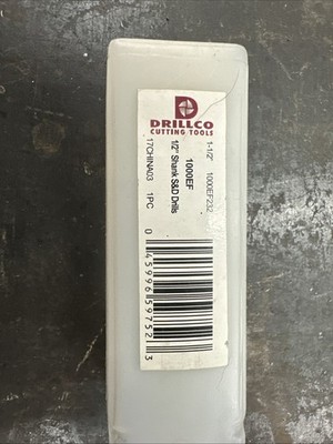 Drillco 1000F S&D 1/2  Shank
