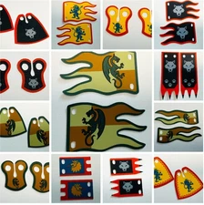 Lego Compatible Flags, Capes - CUSTOM - NEW - HIGH QUALITY - 2 pcs.