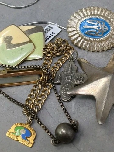 Vintage Costume Jewelry Lot Necklaces Pins Earrings Cross Pendant Starfish