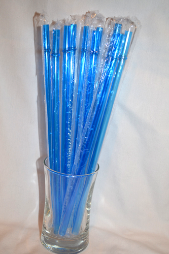 Cannucce riutilizzabili trasparenti tinta unita plastica acrilica 9” con anelli senza BPA sigillate - Foto 4 di 21