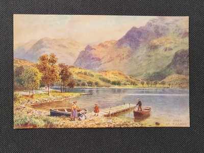 Vintage Raphael Tuck Oilette Postcard Loch Earn St Fillans Scotland Unused Art