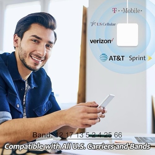 Cell Phone Signal Booster Muti-Room Up to 7000Sq. Ft All Carriers 5G 4G LTE - Picture 3 of 7