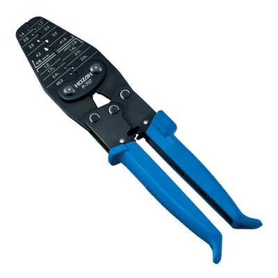 HOZAN P-707 Open Barrel Crimping Tool 9.06 in Toggle Mechanism Elastomer Grip