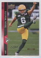 2021 Upper Deck CFL Red 67/165 Sean Whyte #132 0l2