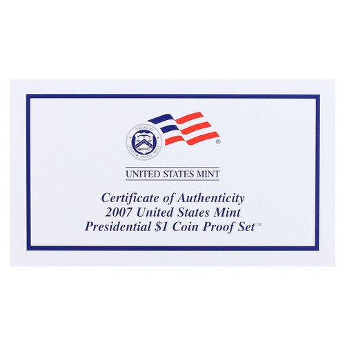 2007 S Proof Set Original Box & COA 14 Coins 90% Silver - Picture 8 of 9