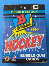 1990 Bowman Premier Edition Hockey - Wax Box - 36 Ct of 14 Cards Plus 1 Glossy