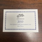 2010-W Unc $10 Gold Jane Pierce First Spouse BOX OGP and COA (X-65) NO Coins — photo 2