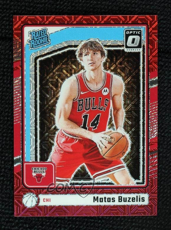 2024 Panini Donruss Optic Rated Rookie Choice Red Prizm 23/88 Matas Buzelis #271