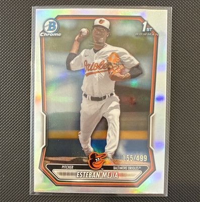 Bowman 2024 Bowman Chrome Esteban Mejia Orioles 1st Bowman Refractor /499