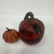 Halloween Pumpkin Tabletop Decoration Set, Orange Red Green Black, Any Room