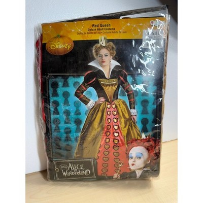Disney Alice in Wonderland Red Queen Deluxe Adult Costume Disguise Large 12-14