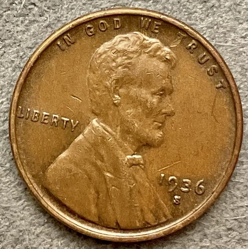 1936-S  Lincoln Wheat Cent - [XF EF] Extremely Fine - High Grade ~ B670