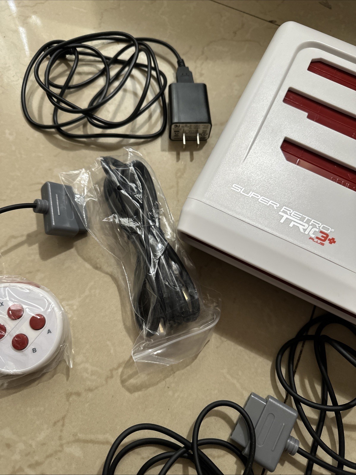 Retro-Bit Super Retro Trio HD Plus 720P 3 in 1 Console System - Red/White