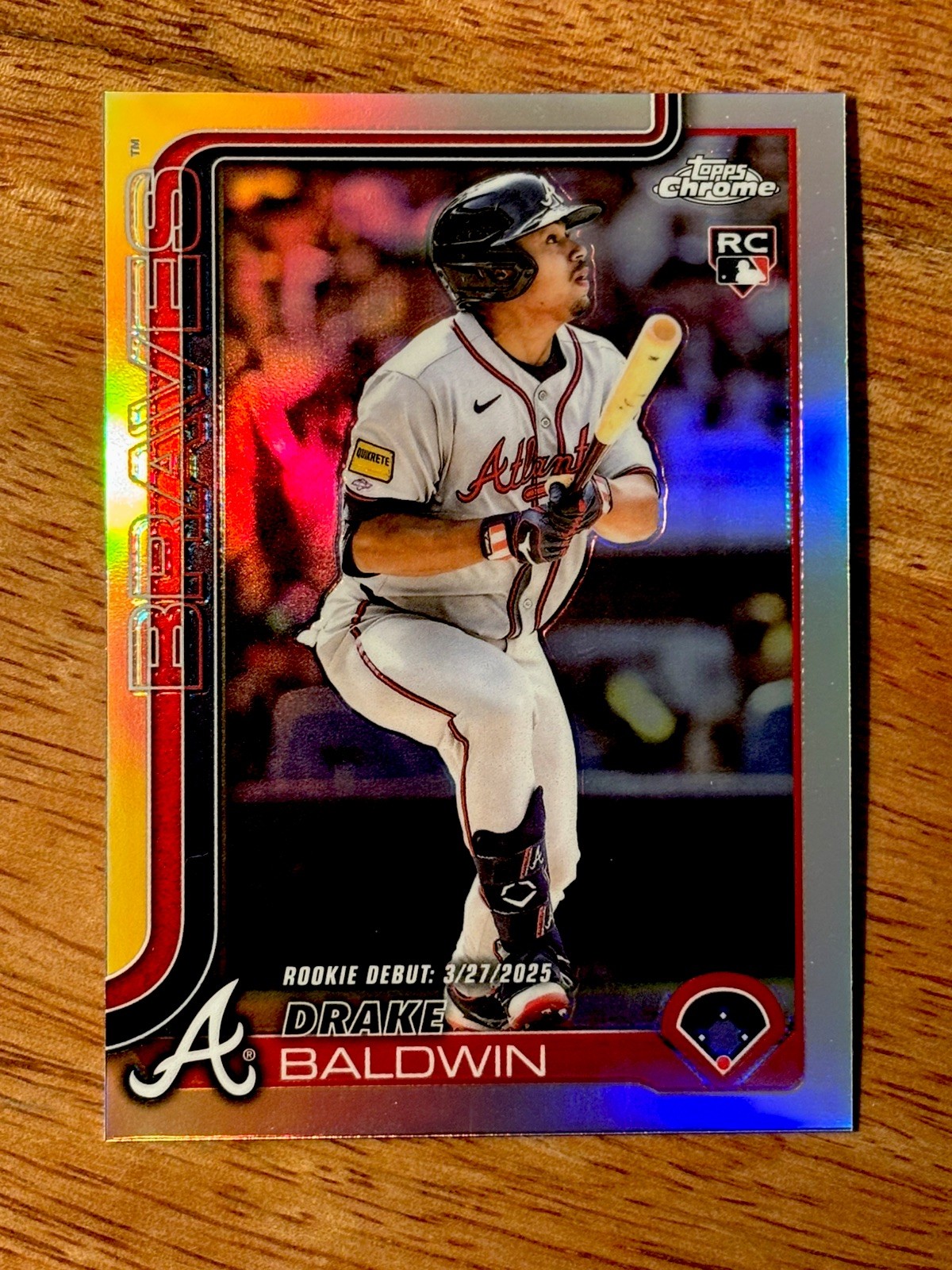 Drake Baldwin 2025 Topps Chrome Update Refractor Rookie Atlanta Braves RC #USC88