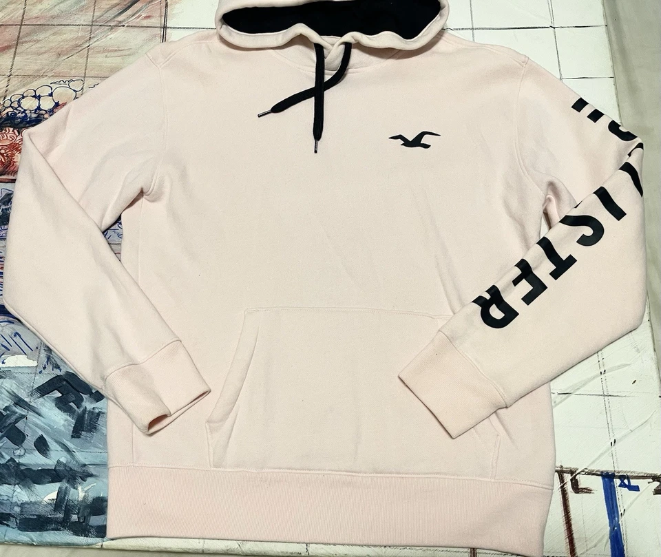 Hollister Woman’s Large Powder-Pink Pullover Hoodie - Image 2 of 4