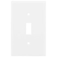Single Oversized Wall Plate Cover, 1 Gang, Light Switch Cover, 3.1 X 4.9 , Outl