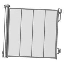 Reinforced Retractable Baby Gate, Mesh Dog Gate, Child Safety 55" Wide Gray