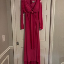 Beautiful Pink Long Sleeves 2 Piece Gown Sherri Hill Size 8