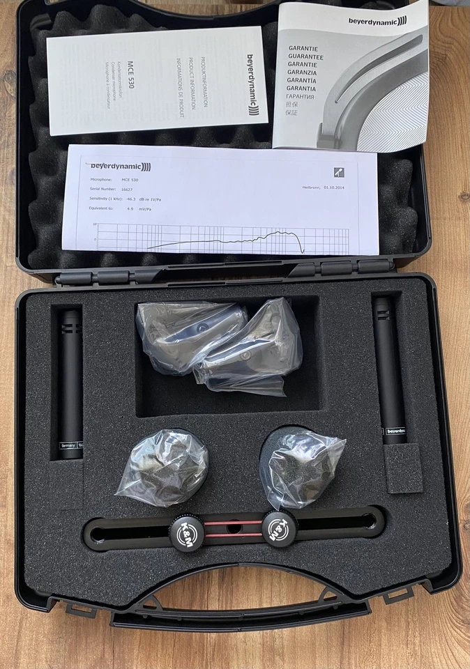 beyer dynamic mce530 Stereo Kondensator Mikrofon Paar / Kit mit Stereoleiste - Bild 2 von 4