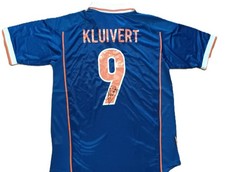 Hand Signed Patrick Kluivert Name & Number 9 Netherlands Shirt & COA (1)